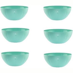 YBM Home Plastic Serve Mixing Bowl, Pack of 6 - 1 of 4