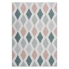 Checkered Area Rugs for Living Room, Washable Rug Modern Diamond Geometric Pattern Indoor Floor Carpet for Office Nursery - 3 of 4