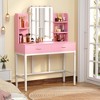 Aheaplus Makeup Vanity with Mirror and Lights - 3 of 4