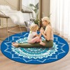 Toyzone World Blue Round Natural Rubber Yoga Mat - 2 of 3