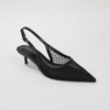 Berness Women's Frida Mesh Rhinestone Slingback Kitten Heels - 2 of 4