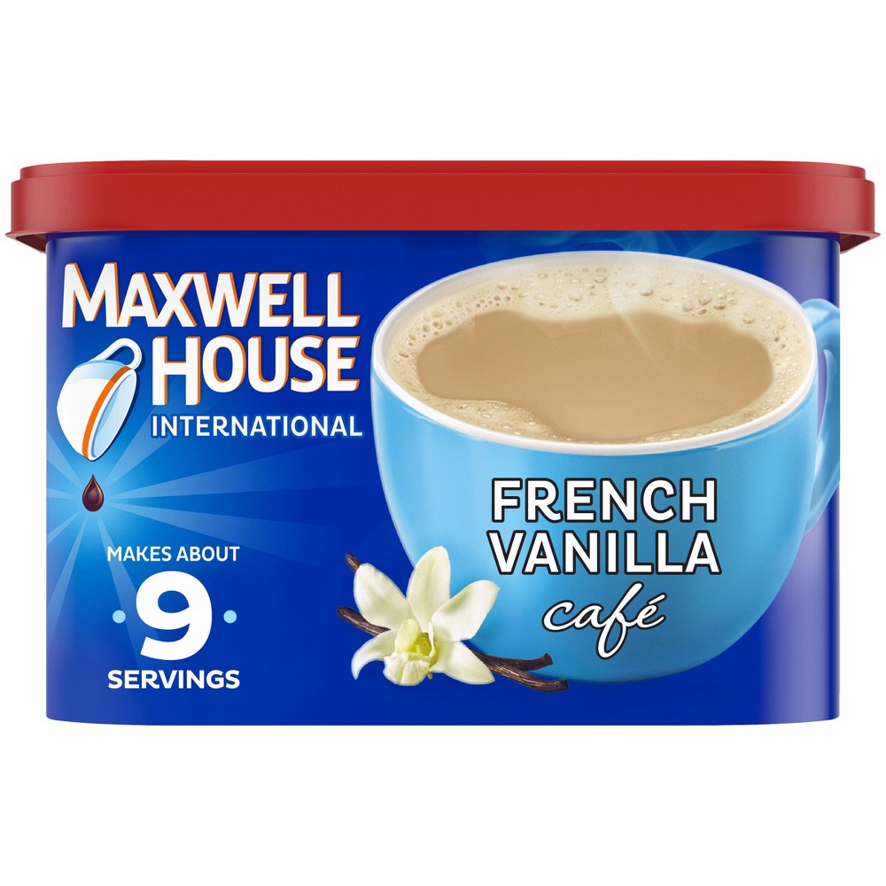 Photos - Coffee Maxwell House International Vanilla Cafe Medium Roast Beverage Mix - 8.4 o
