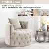 Bestier Swivel Barrel Chair Set of 2  Accent Chairs for Living Room Bedroom - 4 of 4
