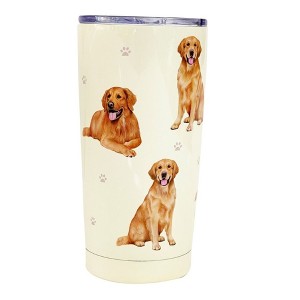 E & S Imports 7.0 Inch Golden Retriever Serengeti Tumbler Hot Or Cold Drinks Tumblers - 1 of 3