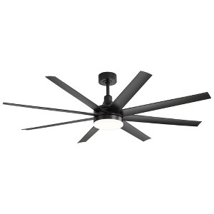 Airsurfer 65" Large Indoor Modern Ceiling Fan with Led Lights and Remote - 1 of 4