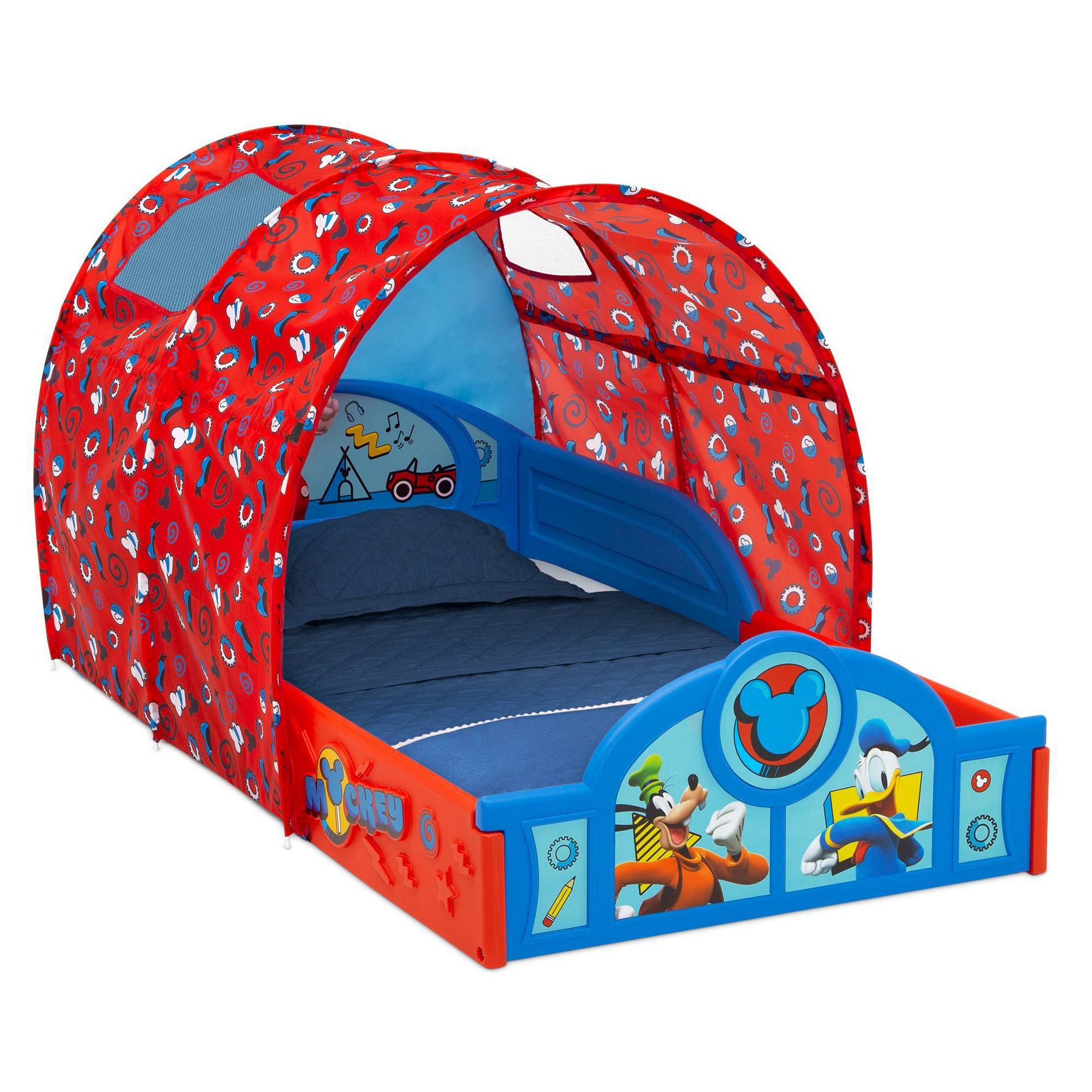 Delta Children Sleep and Play Toddler Bed with Tent - Mickey Mouse