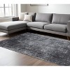 Black and Gray Chevron Non Skid Area Rug - 2 of 4