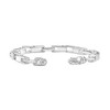 Pompeii3 Men's Polished Steel Oval Clasp 6mm Flexible Link  8.5 " Bracelet - 2 of 3