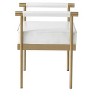 TOV Furniture Diva Performance Vegan Leather Bench in White - 4 of 4