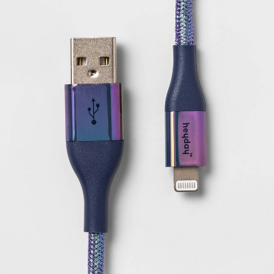 heyday™ Lightning to USB-A Braided Cable 4ft - Dark Iridescent