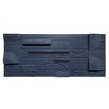 Gallery 57 19"x45" Blue Modern Geometric Hand Crafted Wall Art - 3 of 4