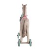 Transpac Resin 22.5 in. Tan Christmas Retro Wheeled Horse Decor - 3 of 4