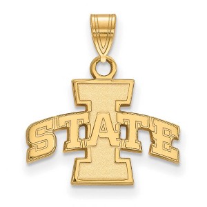 Black Bow Jewelry 14k Yellow Gold Iowa State Cyclones NCAA Small Pendant - 1 of 3