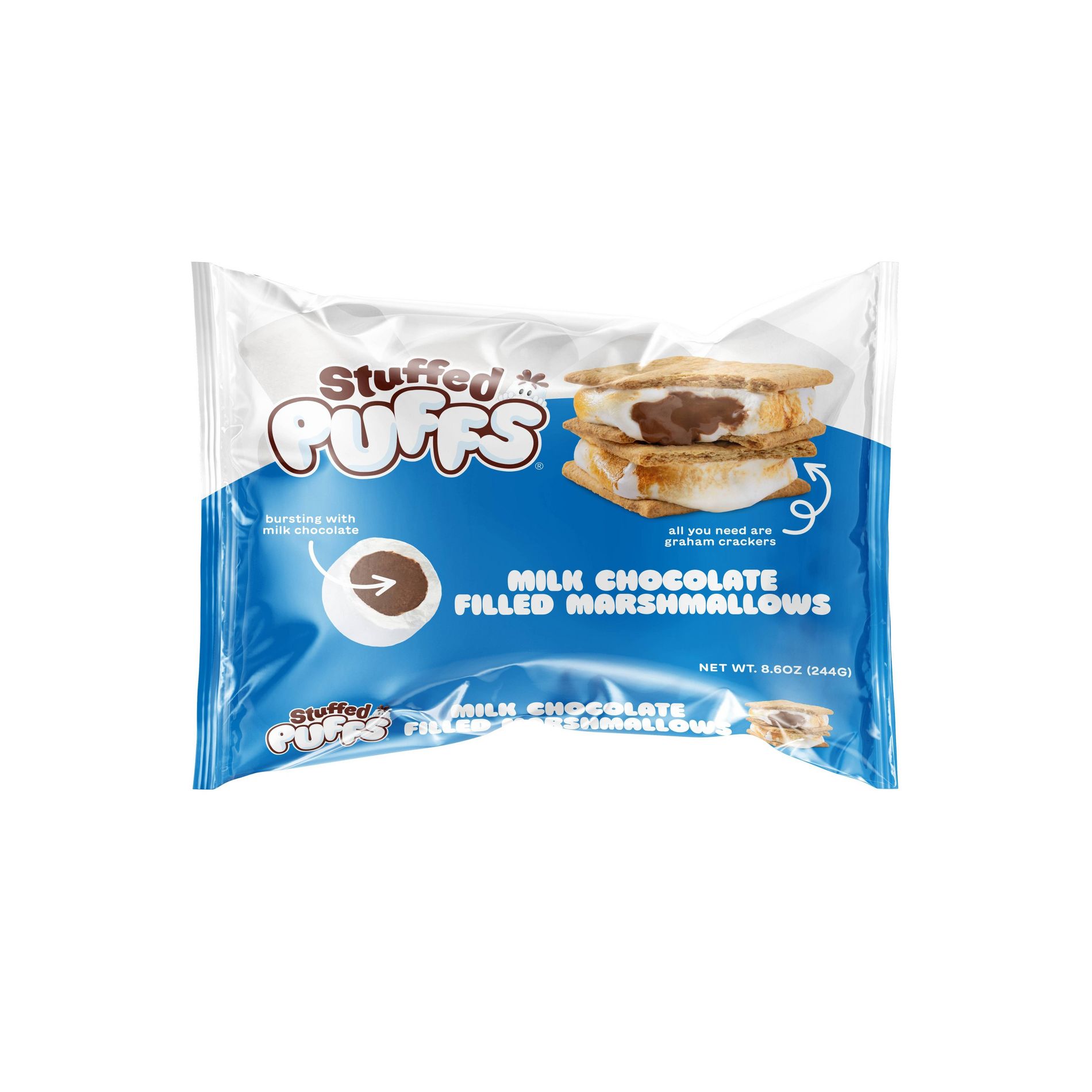 Stuffed Puffs Classic Milk Chocolate Filled Marshmallows - 8.6oz