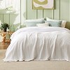 Bedsure | Rayon Derived from Bamboo Cooling Woven Waffle Blanket - 2 of 4