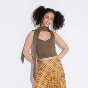 Women's Knit Scarf Halter Top - Wild Fable™ - 1 of 4