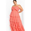 Women's Plus Size Renee Dress - calypso coral | CITY CHIC - 2 of 4