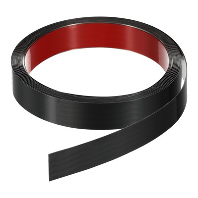 Unique Bargains Self-Adhesive Stainless Steel Mirror Finish Peel and Stick Wall Trim