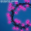 Luxrite C7 LED Pink Replacement Light Bulbs, String Lights, 0.5W, Shatterproof Colored Candelabra Bulb, Enclosed Fixture Rated E12 Base 12 Pack - 2 of 4