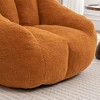 NicBex 37.4" Classic Faux Fur Bean Bag Chair, Comfy Ergonomic Lazy Sofa Chair for Dorm, Living Room, Yellow - 3 of 4