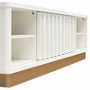 Spassway White TV Stand with 6 Open Storage Compartments Entertainment Center TV Console Table Modern Media Cabinet for Living Room Bedroom - 4 of 4