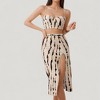Anna-Kaci Swim Women's Three-Piece Swimsuit Set with Bikini Top High Waist Bottom and Matching Side Slit Skirt Cover-Up - 3 of 4
