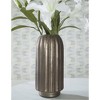 Signature Design by Ashley Briarcott 12.88" Glass Vase, Matte Brown Finish Decor - 2 of 4