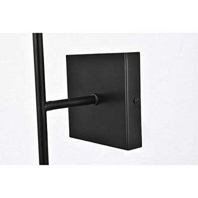 Neri 17.8'' Black and Clear Glass Dimmable Wall Sconce