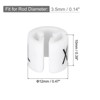 Unique Bargains Plastic Fit 0.14 Inch Rod Round Clothes Hanger Marker Size Tag 100 Pcs - 2 of 4