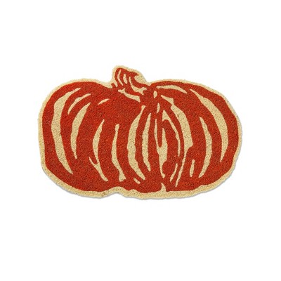 tag Pumpkin Shaped Pvc Coir Mat