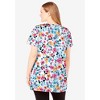 Woman Within Plus Size Perfect Short-Sleeve Scoop-Neck Henley Tunic - 3 of 4