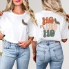 Simply Sage Market Women's Retro Ho Ho Ho Front and Back Short Sleeve Graphic Tee - 2 of 4