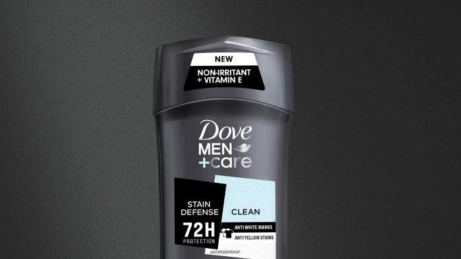 Dove Men+Care 72-Hour Stain Defense Antiperspirant &#38; Deodorant Stick - Clean - 2.7oz, 2 of 11, play video