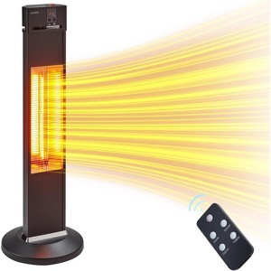 Acekool Portable Infrared Heater - 3 Heat Settings, Remote & Timer, IP34 Weather Resistance for Patio Deck Backyard - 1 of 4