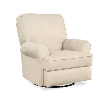 Baby Relax Etta Swivel Glider Recliner Chair Nursery Furniture - Beige