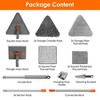 NewHome "2-in-1 Baseboard Cleaner Mop with Squeegee, Extendable Handle, Reusable Pads, 360° Rotatable Design" Grey - 4 of 4