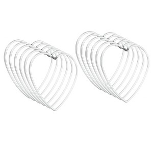 Unique Bargains Metal DIY Decoration Macrame Wreath Heart Shape Dream Catcher Rings 12 Pcs - 1 of 4