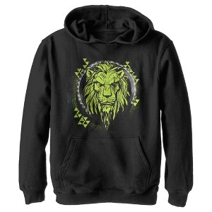 Boy's Lion King Geometric Scar Emblem Pull Over Hoodie - 1 of 4