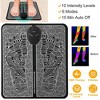 iMountek"EMS Foot Massage Pad Electric Stimulator with 6 Modes, 10 Intensity Levels, and Leg Reshaping"Black - 3 of 4
