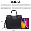 INFURNIC Backpacks Women PU Leather Shoulder Crossbody Handbag with Adjustable Strap Stylish Organizer Bag, Black, 1.56"*10.92"*12.48" - 4 of 4