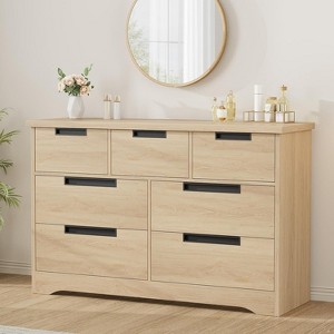 Jojoka 7 Drawer Dresser for Bedroom,Modern Double Dresser with Embedded Handles Design for Living Room - 1 of 4