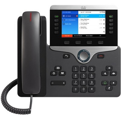 Cisco 8861 IP Phone - Wall Mountable, Desktop - Black - 5 x Total Line - VoIP - Caller ID - SpeakerphoneEnhanced User Connect License