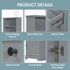 NicBex 68.3 Inch Tall Bathroom Storage Cabinet,Slim Storage Cabinet with 3 Drawers and Adjustable Shelf - 4 of 4