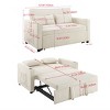 MYINDA 52.3'' * 68.9'' Pull Out Sofa Bed, Corduroy with USB Port, Side Pockets and Cup Holders - 4 of 4