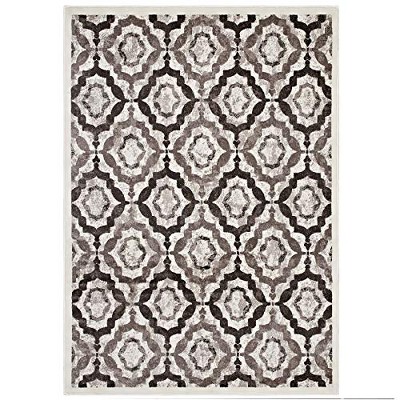 Modway Kalinda Rustic Vintage Moroccan Trellis 5x8 Area Rug