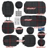 GOTGELIF PU Leather Car Seat Covers Set Universal Fit for 5 Seats, Waterproof & Non-Slip - 4 of 4