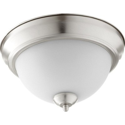 Quorum Lighting 2 - Light Flush Mount in  Satin Nickel