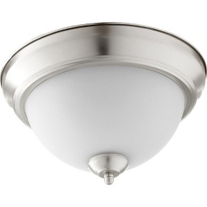 Quorum Lighting 2 - Light Flush Mount in  Satin Nickel - 1 of 1