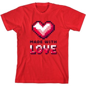 "Made With Love" Youth Crew Neck Short Sleeve Tee - 1 of 2