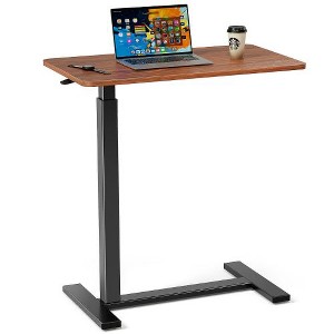 CAVINAS Height-Adjustable Rolling Desk, Mobile Standing Table, Portable Computer Desk with Lockable Casters, Versatile Office Desk for Home - 1 of 4